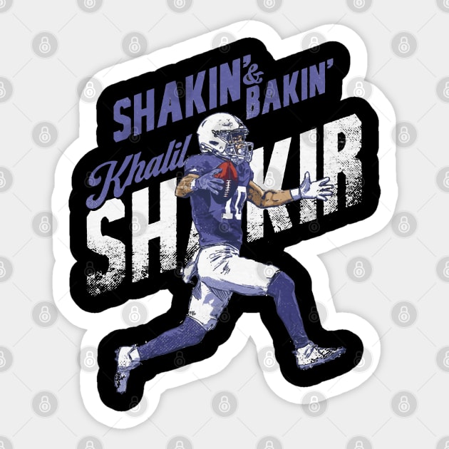 Khalil Shakir Buffalo Shakin & Bakin Sticker by ClarityMacaws